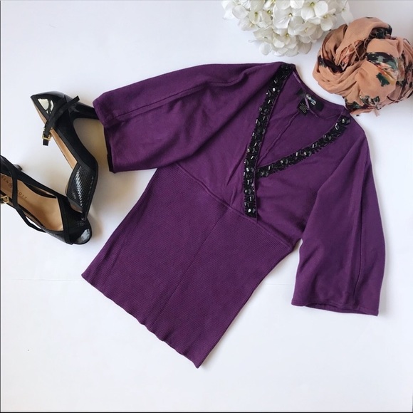 Style & Co Petite Sweater Top Jewele… - Picture 4 of 4